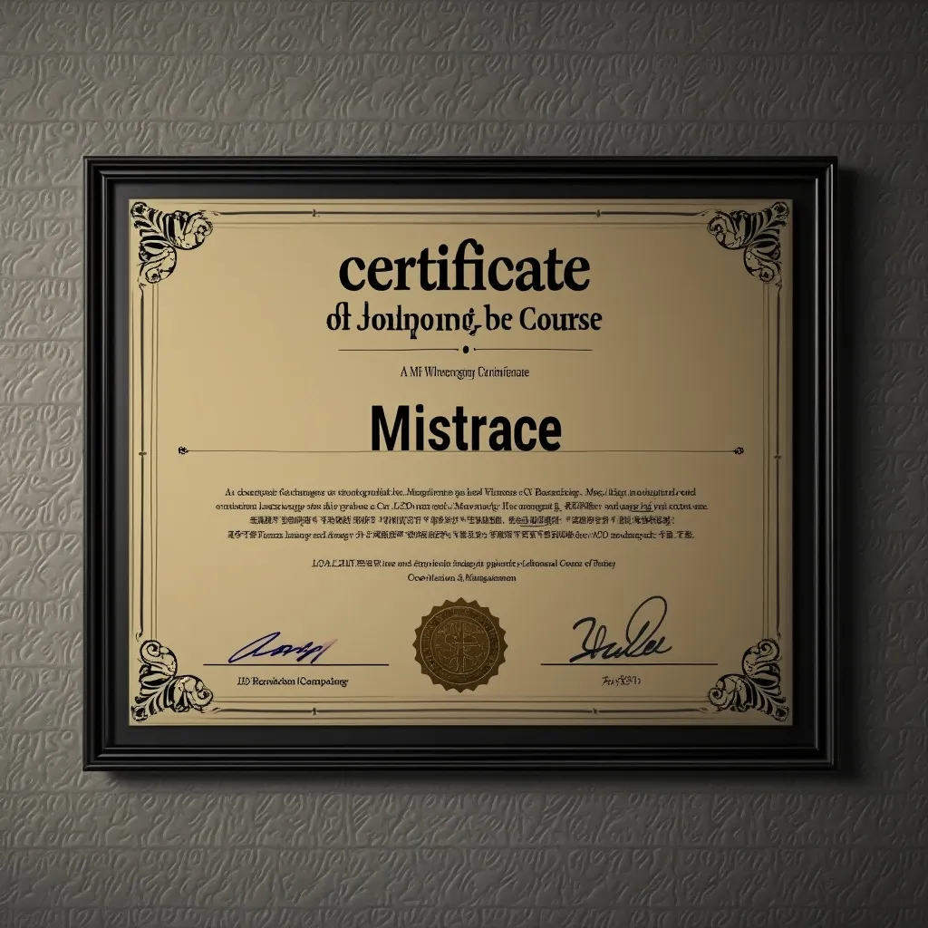 Certifikát o absolvování kurzu VideoMistr
